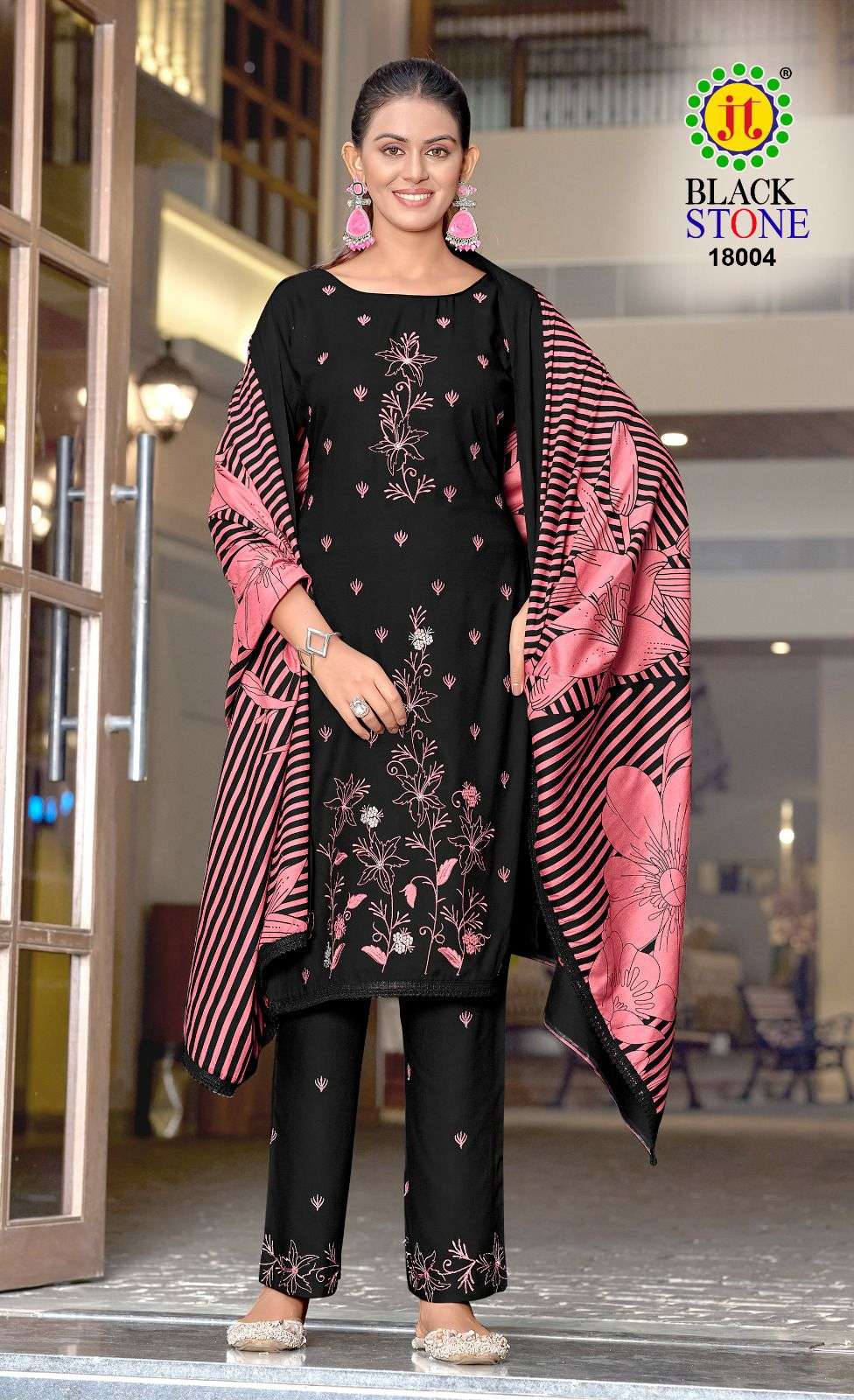 Jt Textile Black Stone Vol-18