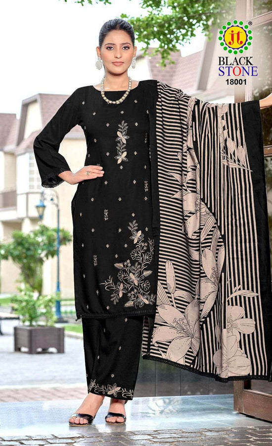 Jt Textile Black Stone Vol-18