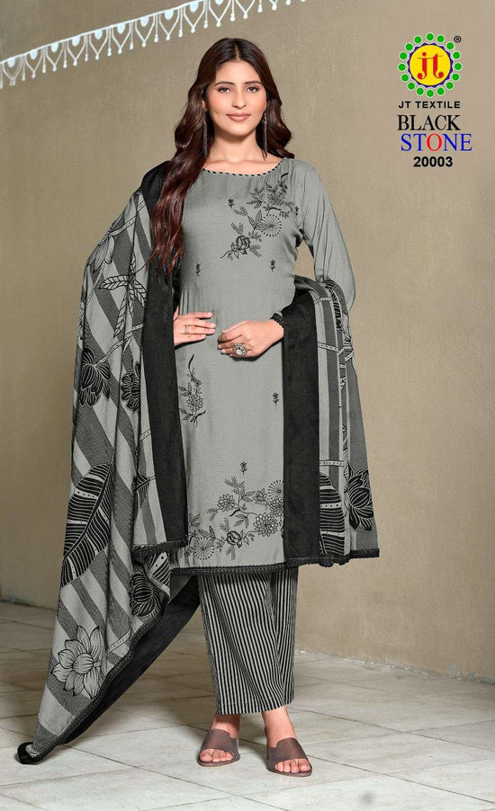 Jt Textile Black Stone Vol- 201