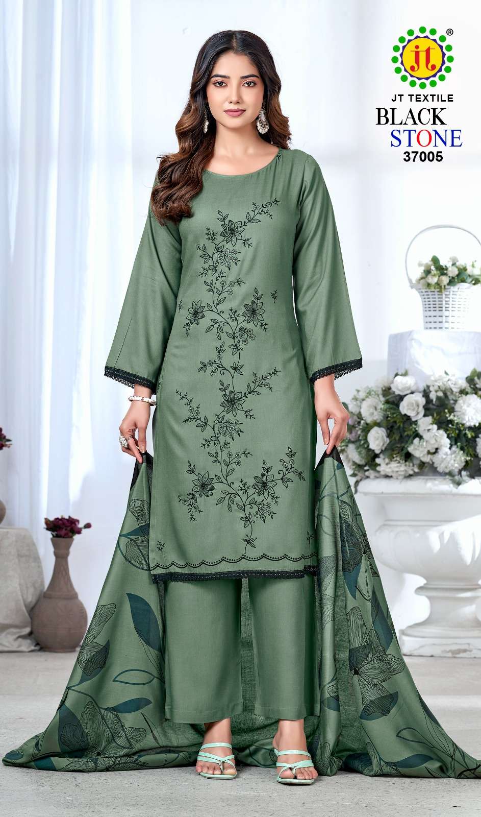 Jt Textile Black Stone Vol - 37 - Amrah Wholesale
