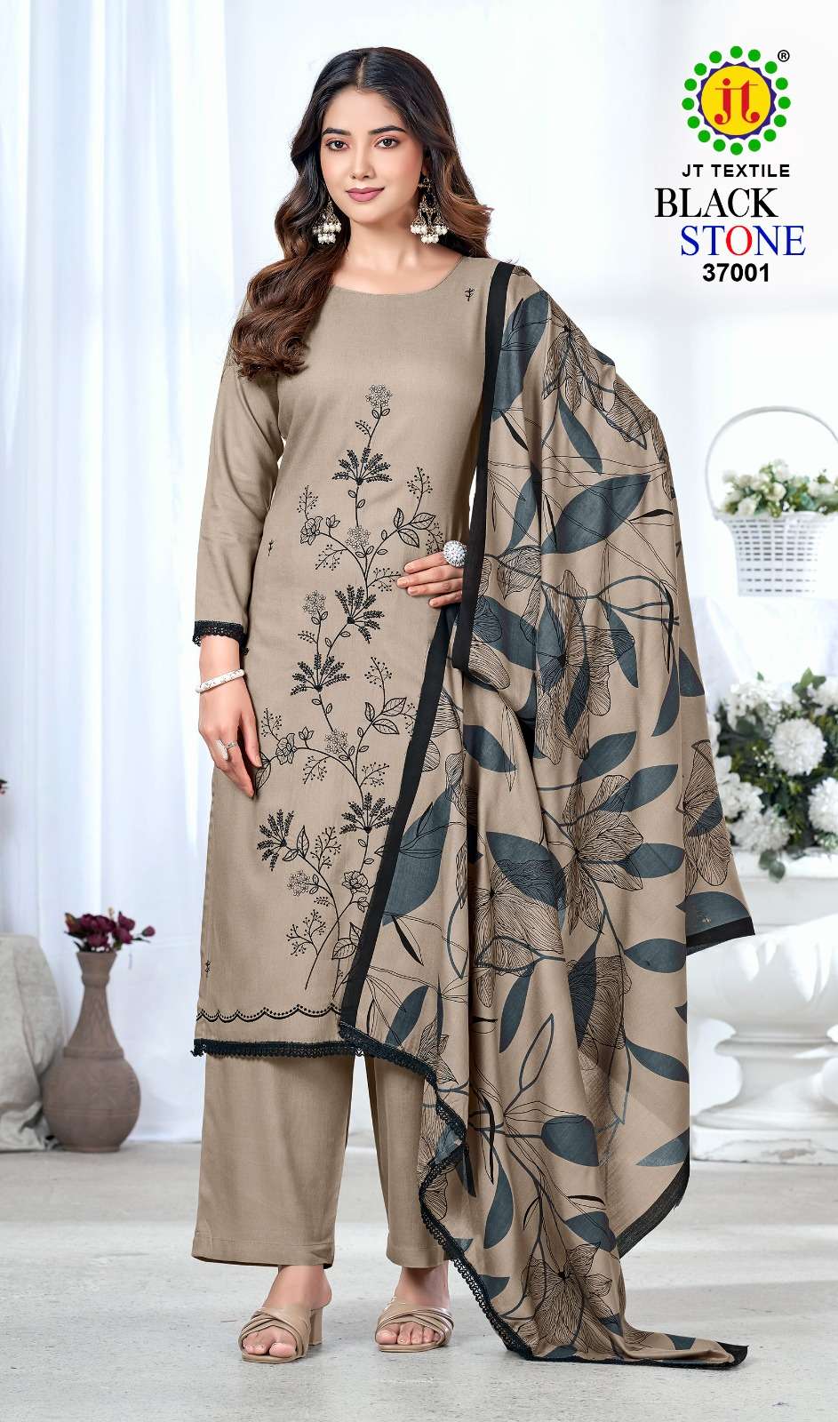 Jt Textile Black Stone Vol - 37 - Amrah Wholesale