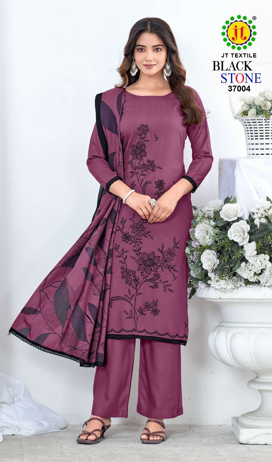 Jt Textile Black Stone Vol - 37 - Amrah Wholesale