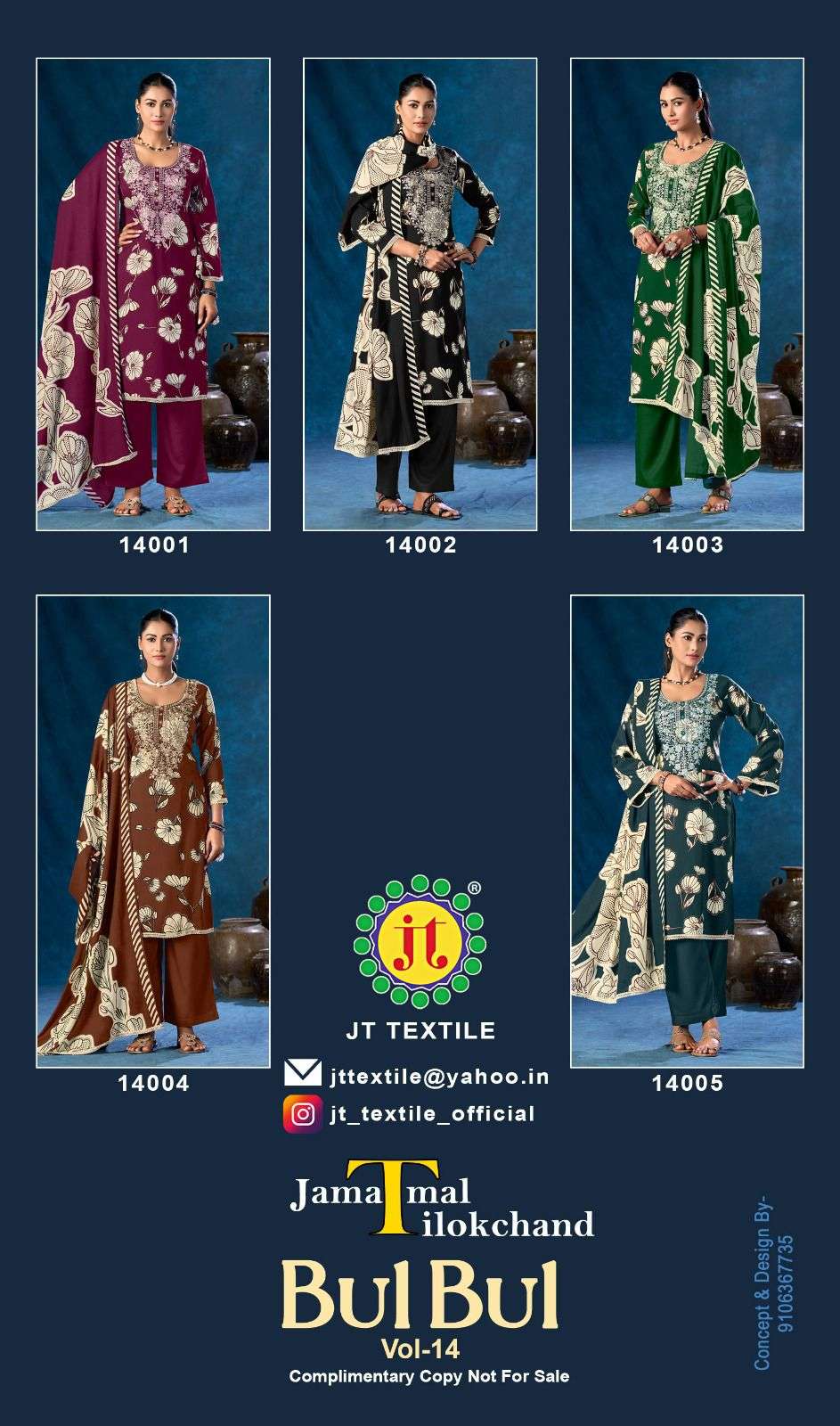 Jt Textile Bul Bul Vol-14