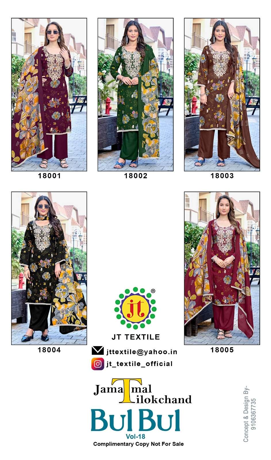 Jt Textile Bul Bul Vol-18