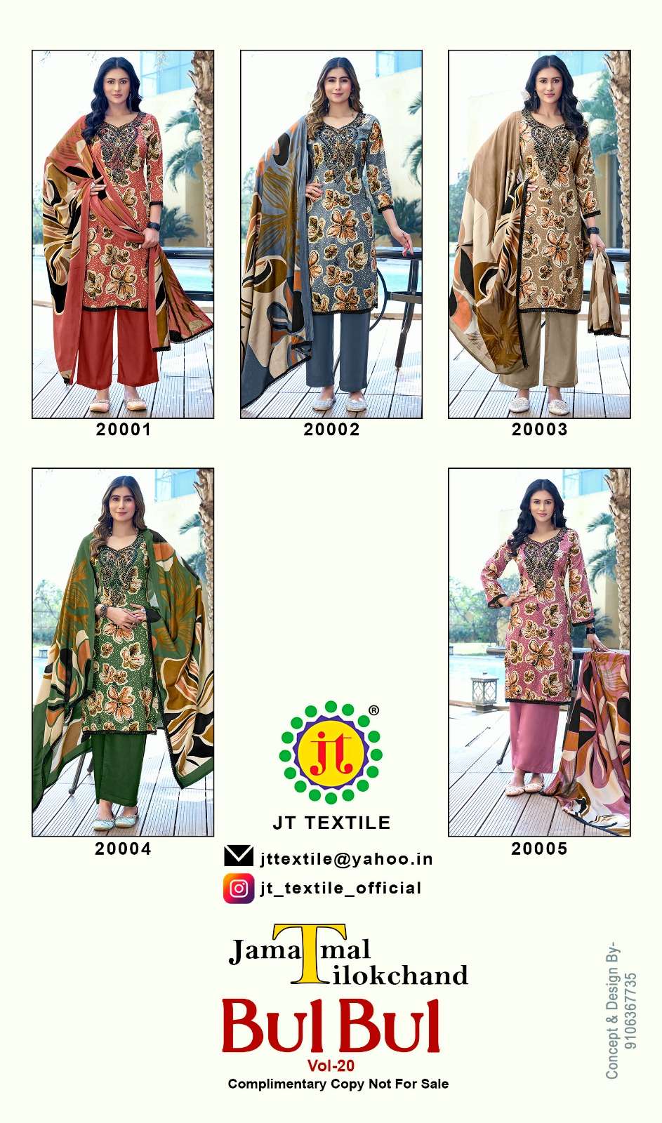 Jt Textile Bul Bul Vol-20