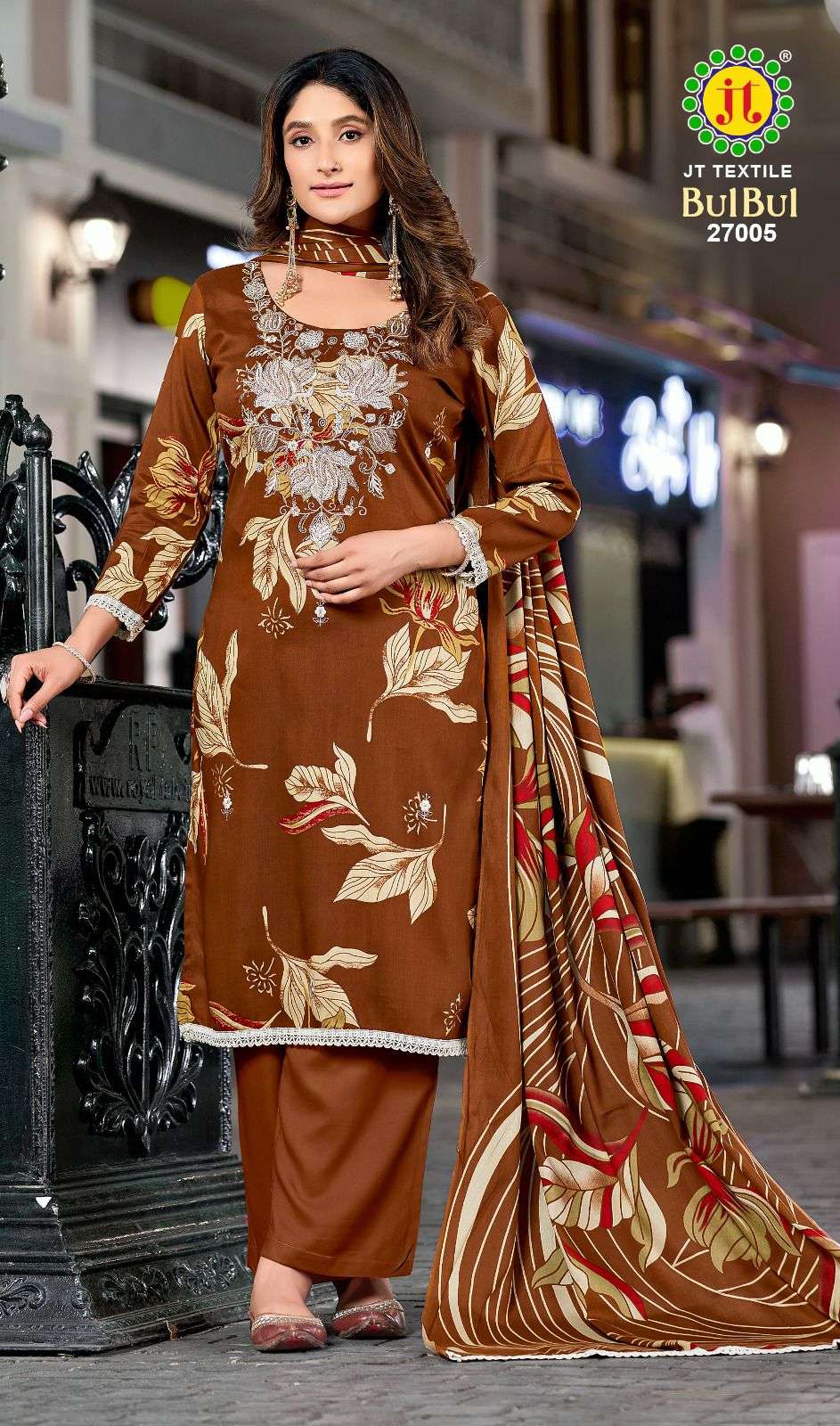 JT TEXTILE BULBUL VOL - 27 Rayon Pakistani Suit - Amrah Wholesale