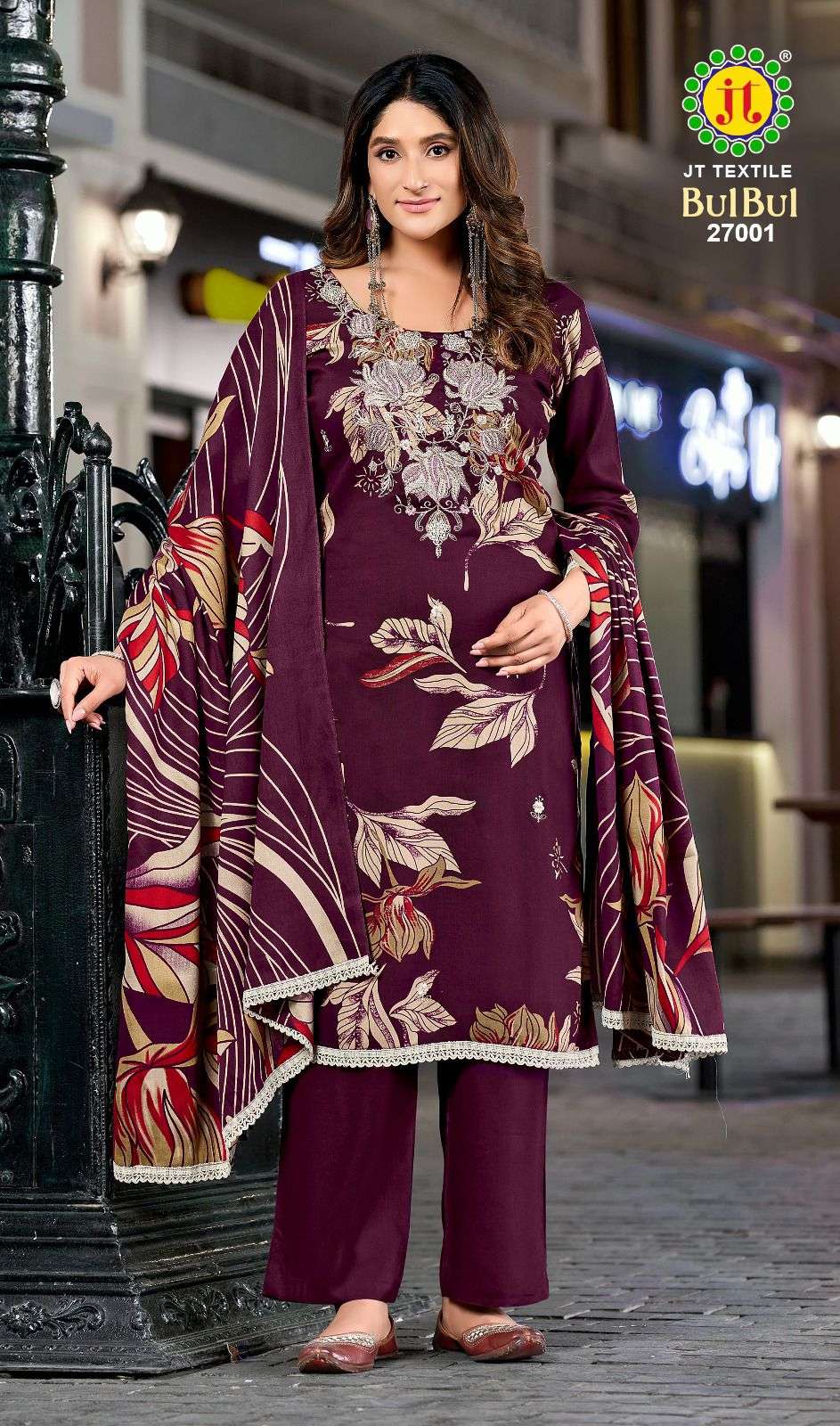 JT TEXTILE BULBUL VOL - 27 Rayon Pakistani Suit - Amrah Wholesale