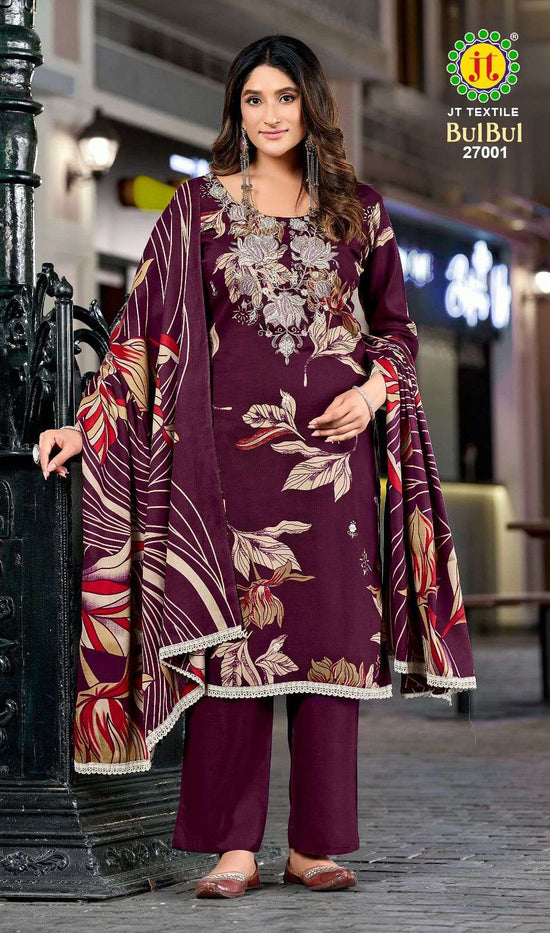 JT TEXTILE BULBUL VOL - 27 Rayon Pakistani Suit - Amrah Wholesale