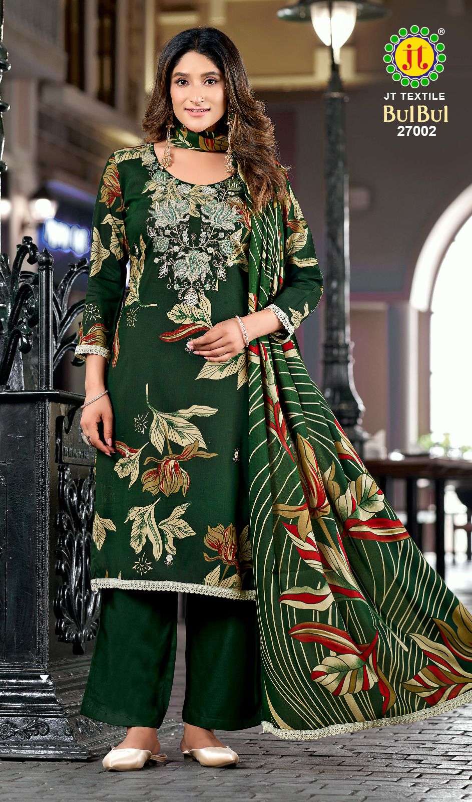 JT TEXTILE BULBUL VOL - 27 Rayon Pakistani Suit - Amrah Wholesale