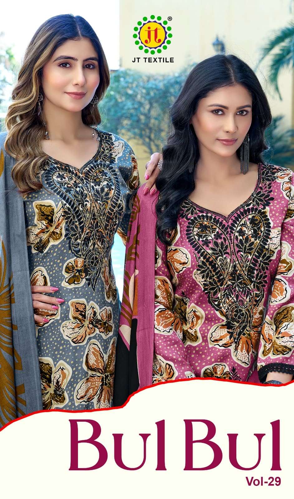 JT Textile Bulbul Vol 29 Rayon Dress Material