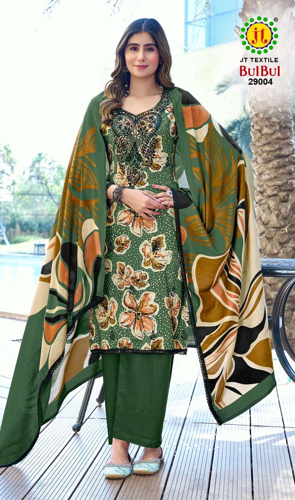 JT Textile Bulbul Vol 29 Rayon Dress Material