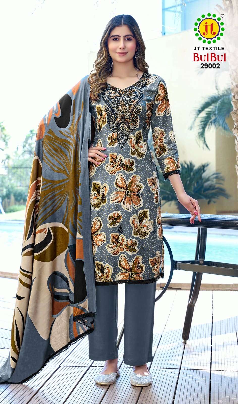 JT Textile Bulbul Vol 29 Rayon Dress Material