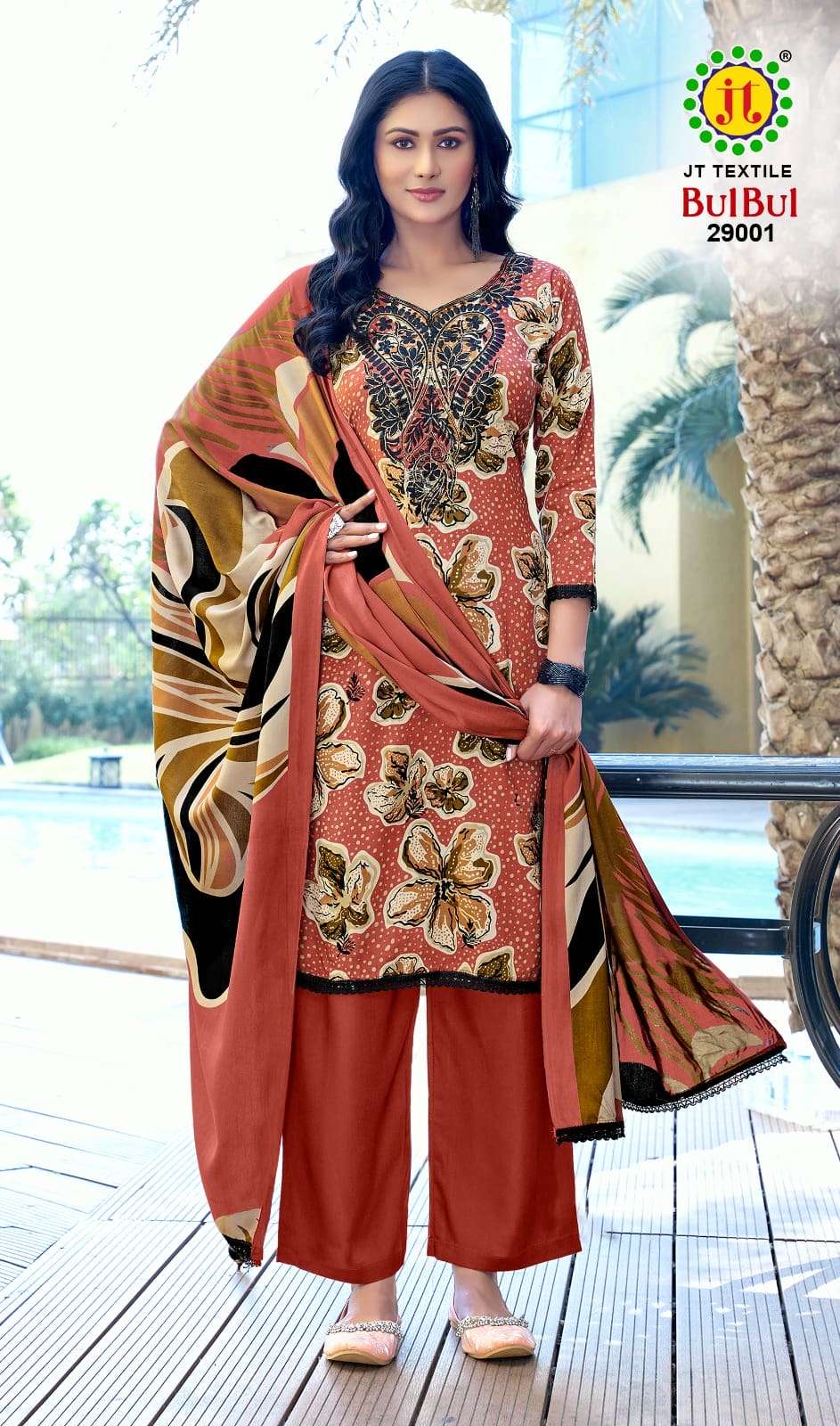 JT Textile Bulbul Vol 29 Rayon Dress Material