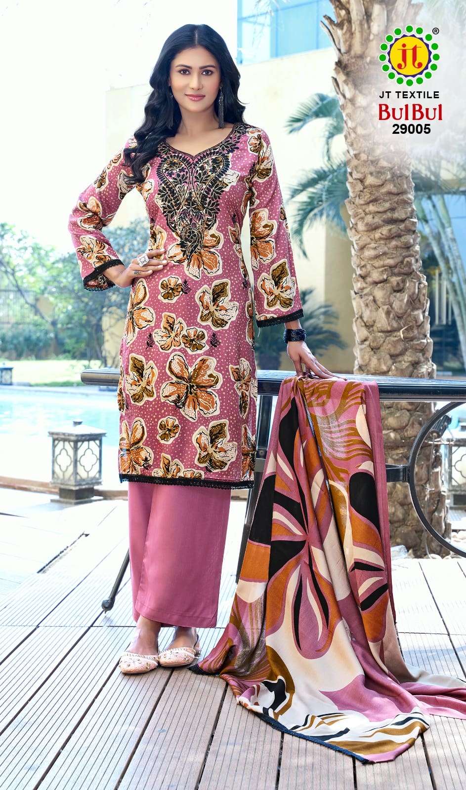 JT Textile Bulbul Vol 29 Rayon Dress Material