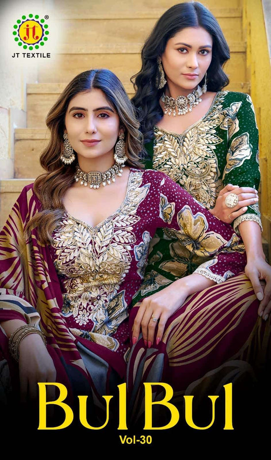 JT Textile Bulbul Vol 30 Rayon Dress Material