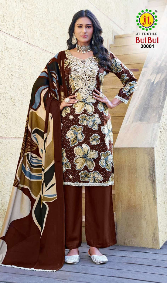 JT Textile Bulbul Vol 30 Rayon Dress Material