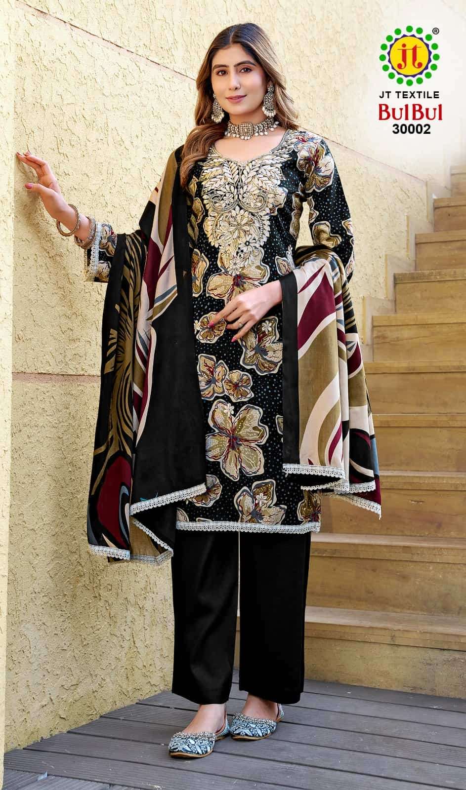 JT Textile Bulbul Vol 30 Rayon Dress Material