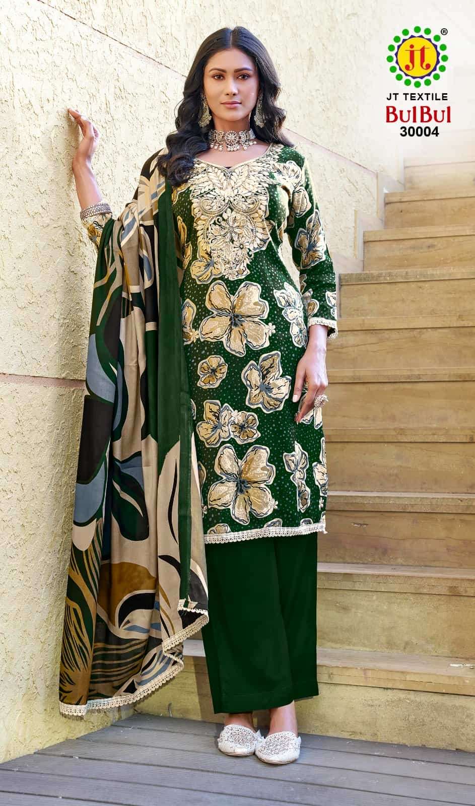JT Textile Bulbul Vol 30 Rayon Dress Material