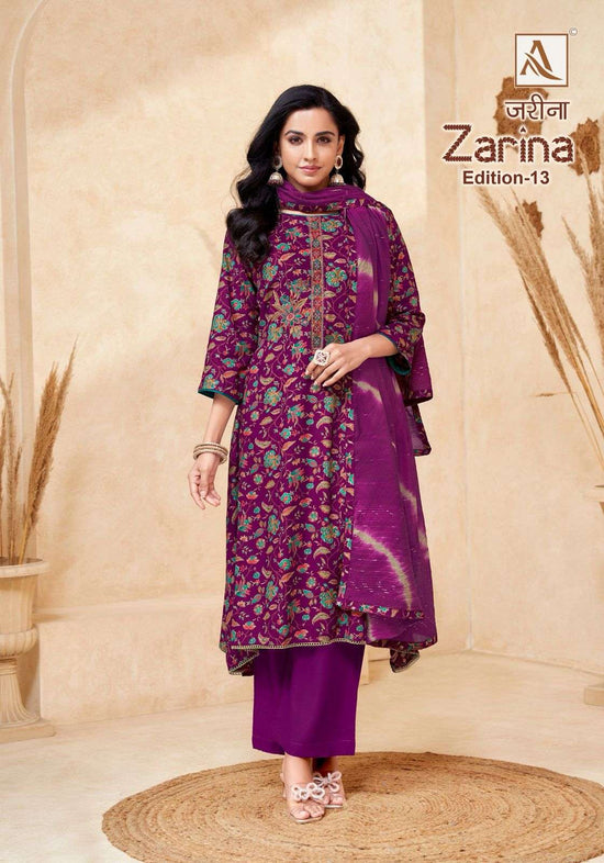 Alok Suit Zarina Vol-13