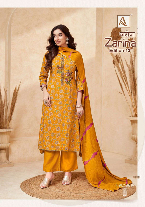 Alok Suit Zarina Vol-13
