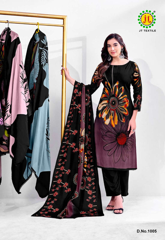 JT Textile Falguni Vol 1 Rayon Dress Material - Amrah Wholesale