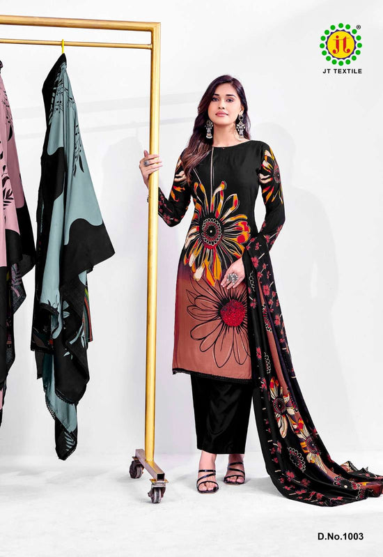 JT Textile Falguni Vol 1 Rayon Dress Material - Amrah Wholesale