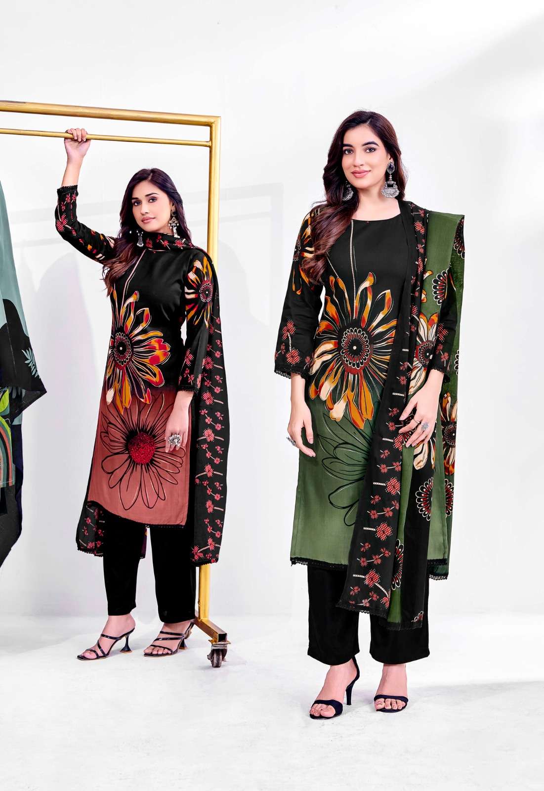 JT Textile Falguni Vol 1 Rayon Dress Material