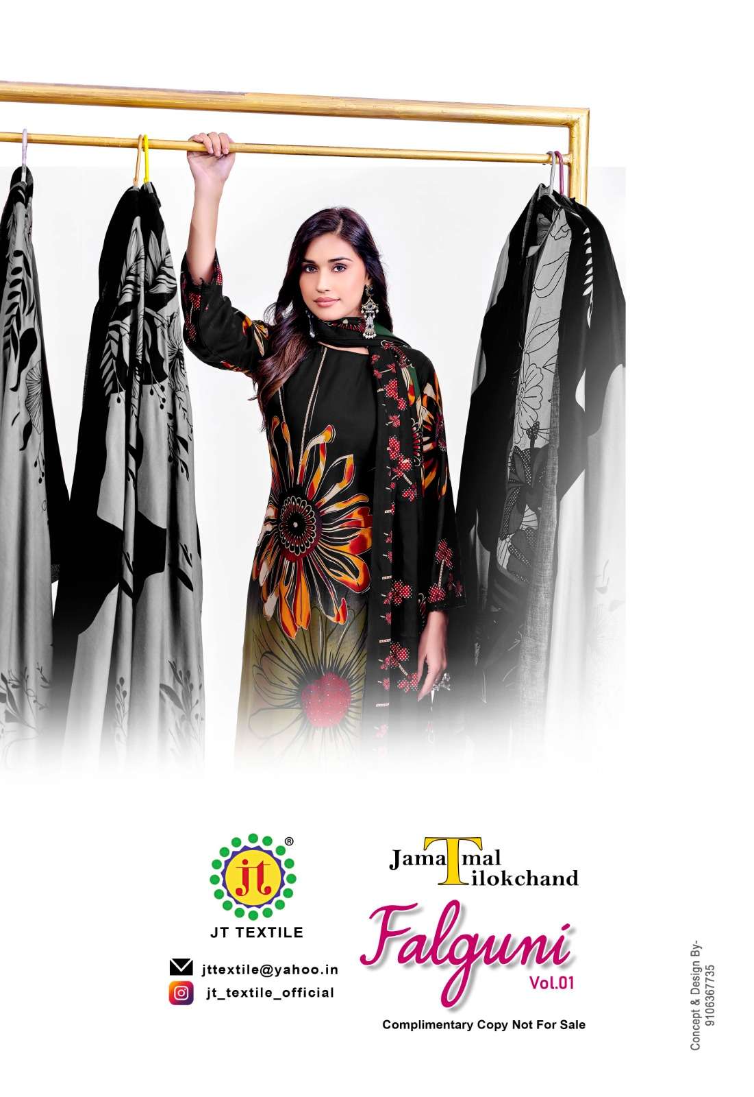 JT Textile Falguni Vol 1 Rayon Dress Material