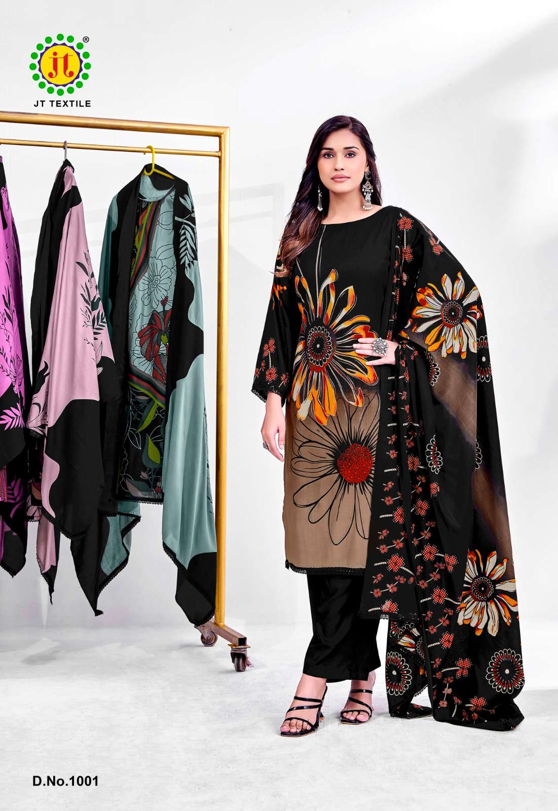 JT Textile Falguni Vol 1 Rayon Dress Material