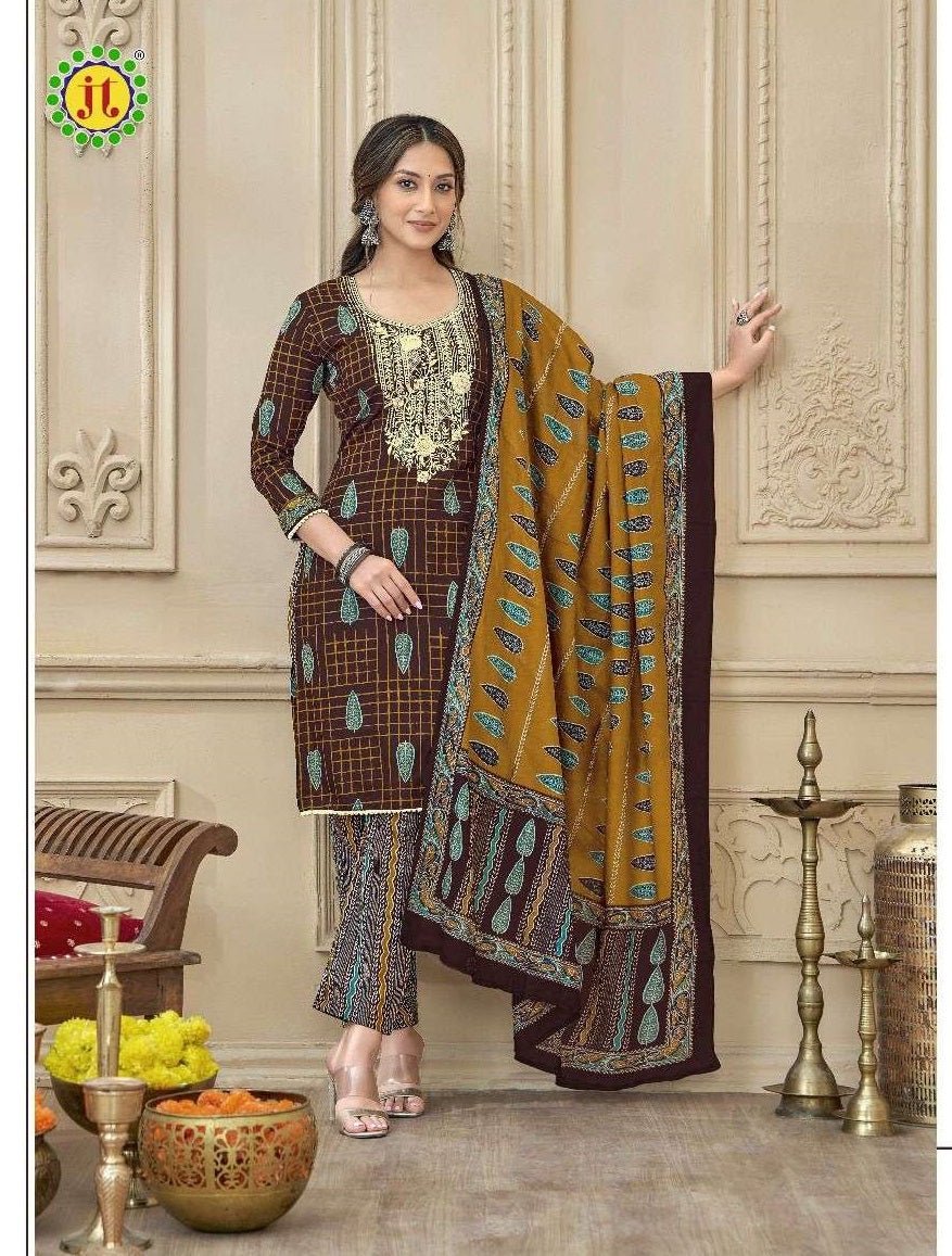 JT Textile Kalki Vol - 02 Cotton Dress Material - Amrah Wholesale