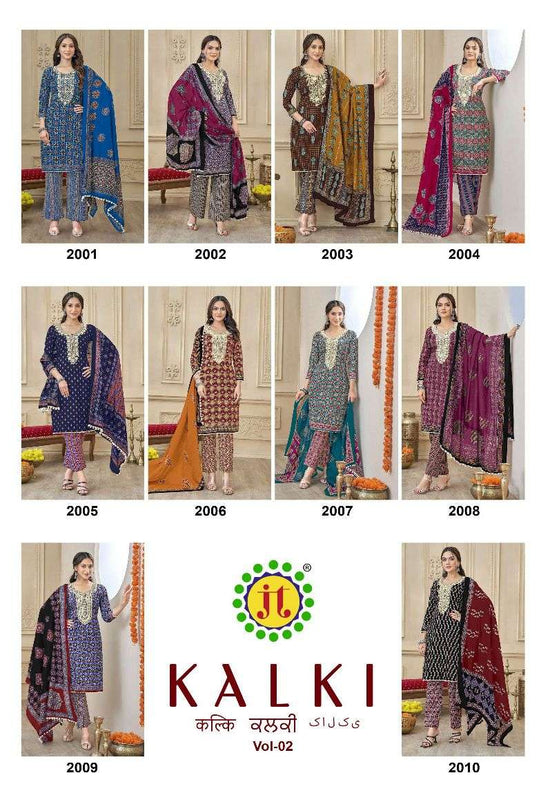 JT Textile Kalki Vol - 02 Cotton Dress Material - Amrah Wholesale