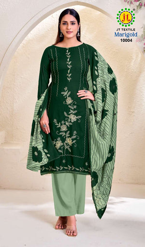 JT Textile Marigold Vol 10 Rayon Pakistani Suit