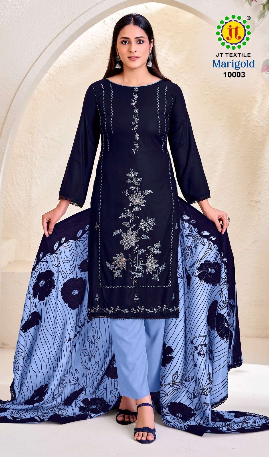 JT Textile Marigold Vol 10 Rayon Pakistani Suit