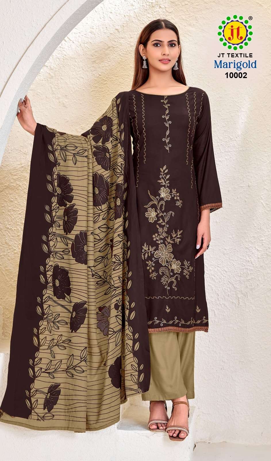 JT Textile Marigold Vol 10 Rayon Pakistani Suit