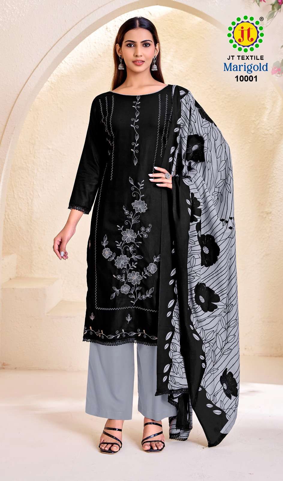 JT Textile Marigold Vol 10 Rayon Pakistani Suit