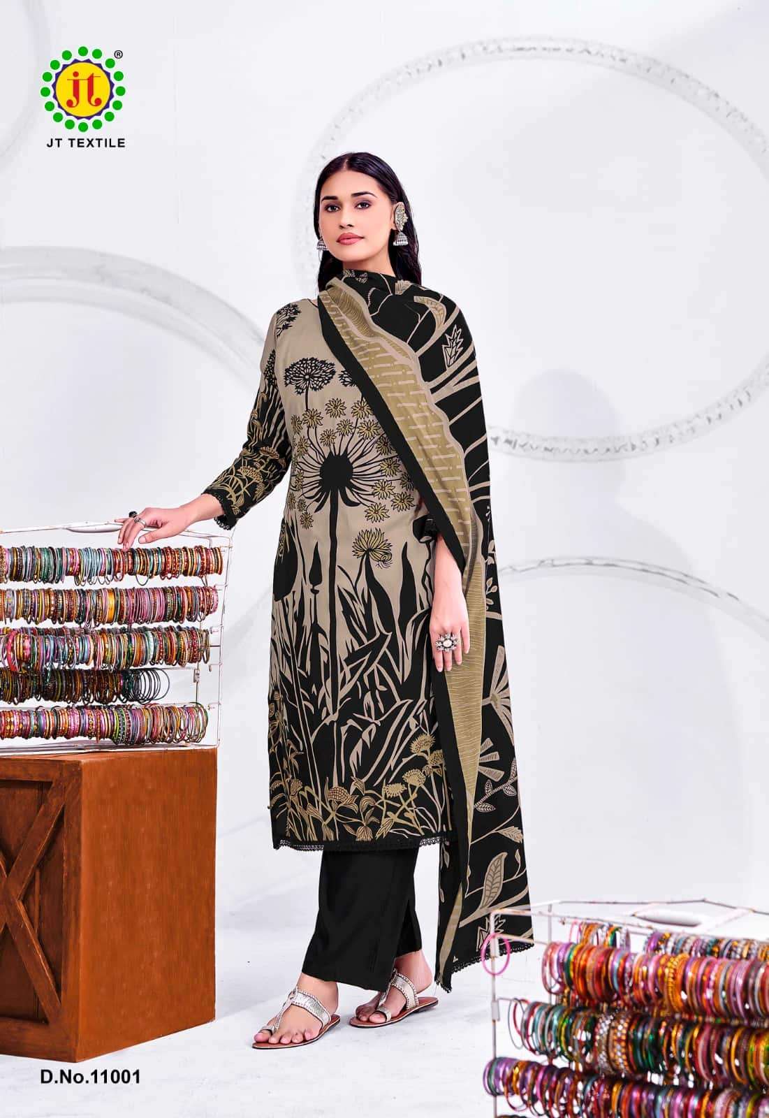 JT Textile Nigaar Vol 11 Rayon Dress Material