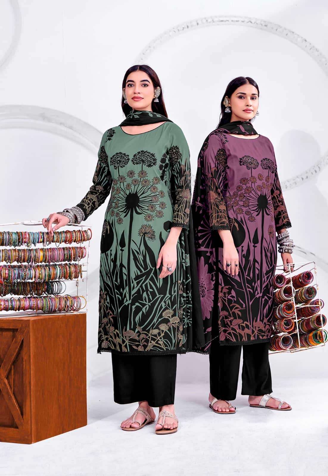 JT Textile Nigaar Vol 11 Rayon Dress Material