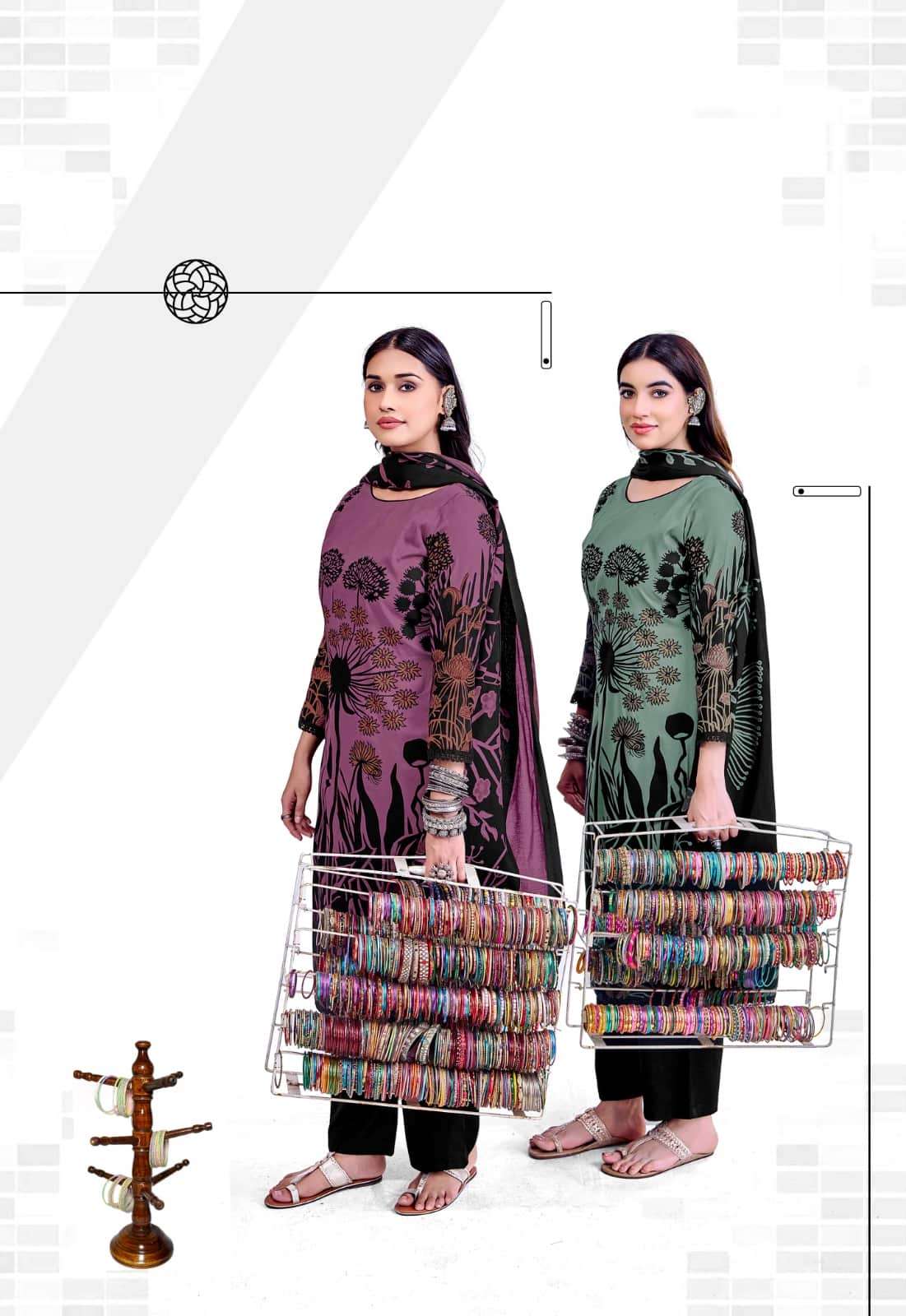 JT Textile Nigaar Vol 11 Rayon Dress Material