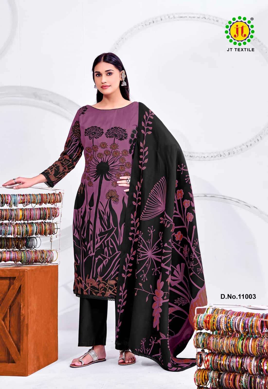 JT Textile Nigaar Vol 11 Rayon Dress Material