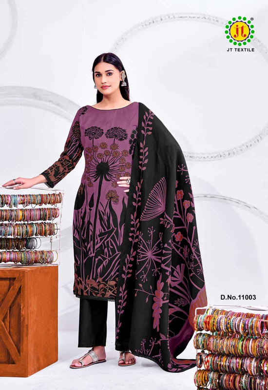 JT Textile Nigaar Vol 11 Rayon Dress Material