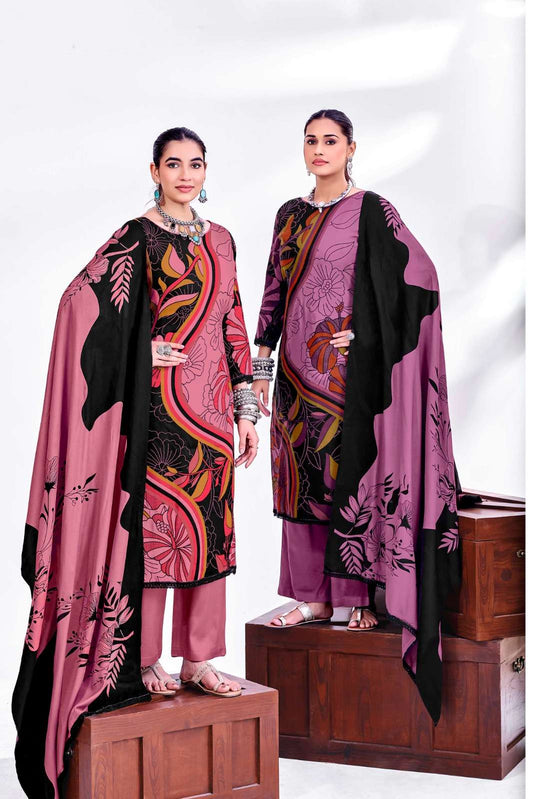 JT Textile Nigaar Vol 12 Rayon Dress Material - Amrah Wholesale