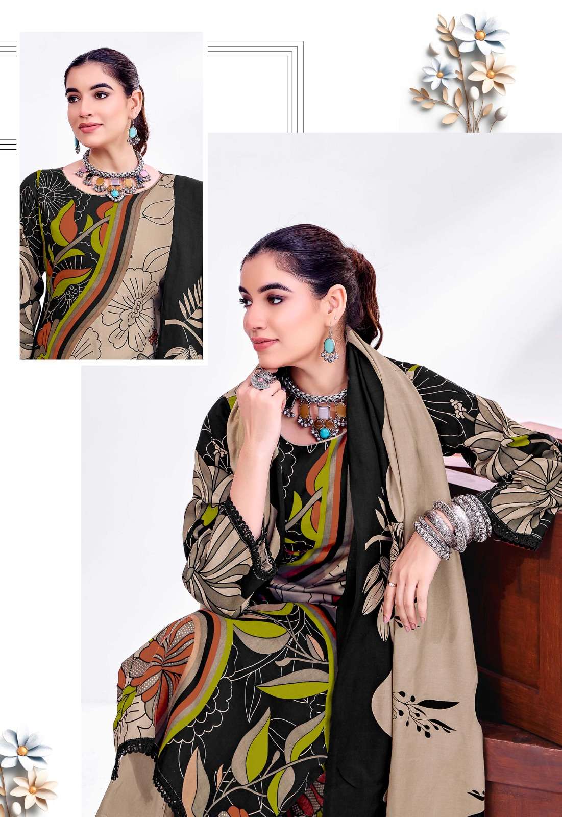 JT Textile Nigaar Vol 12 Rayon Dress Material - Amrah Wholesale