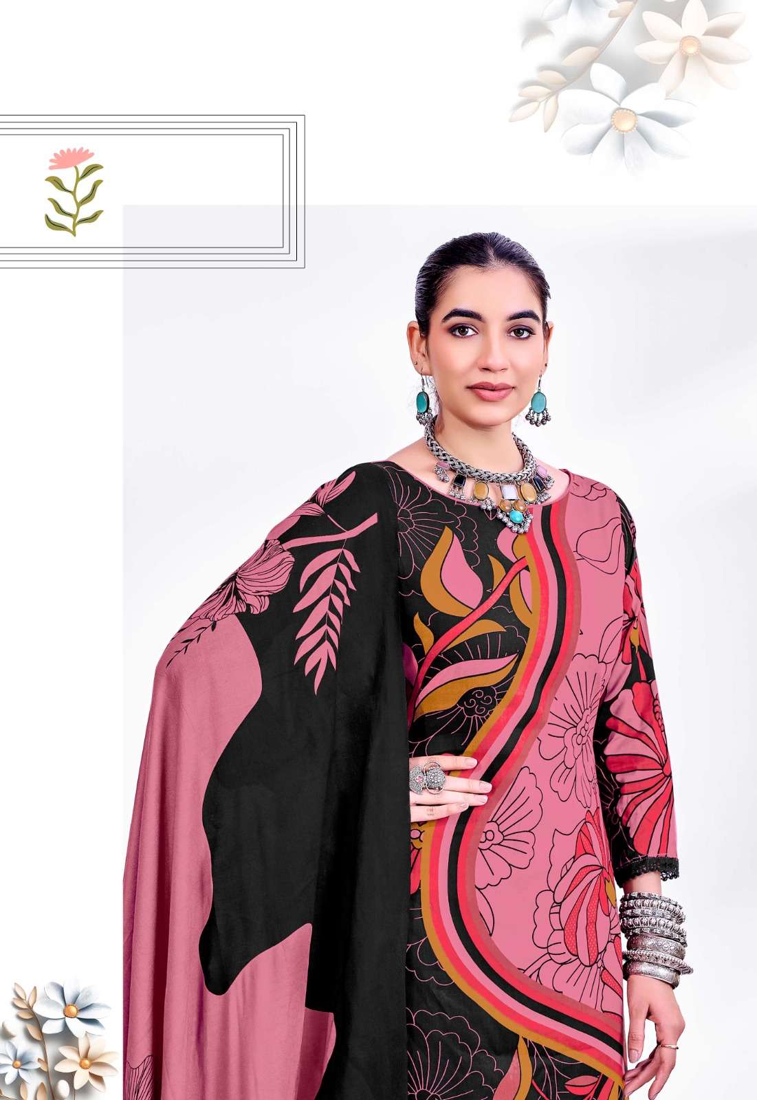 JT Textile Nigaar Vol 12 Rayon Dress Material - Amrah Wholesale