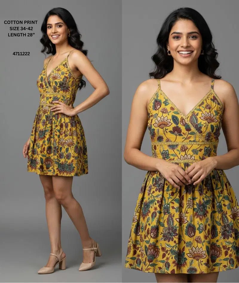 K 425 Yellow Floral Tops Wholesale Catalogue - Amrah Wholesale