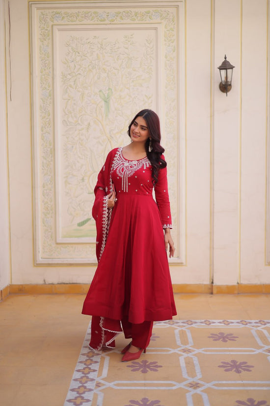 Ka 1246 Mul Chanderi Kurti Set Wholesale Surat