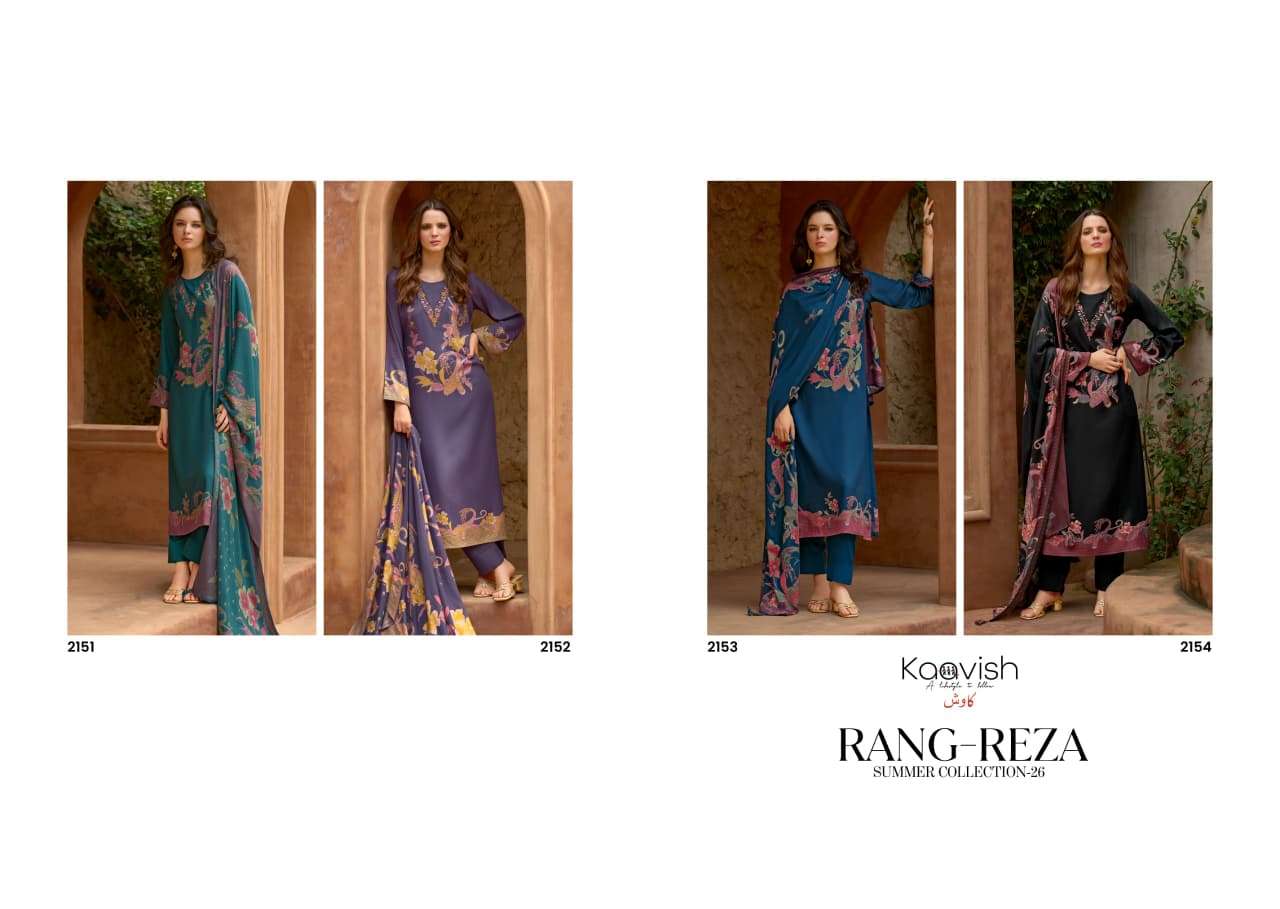 Kaavish Fashion Rang Reza Jam Cotton Dress Material Wholesale - Amrah Wholesale
