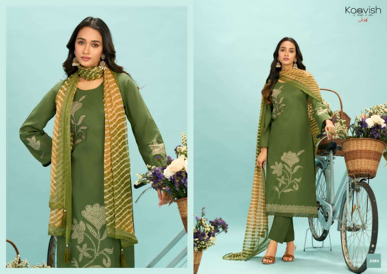 Kaavish Fashion Rubiaa Pure Lawn Cotton Pakistani Suit - Amrah Wholesale