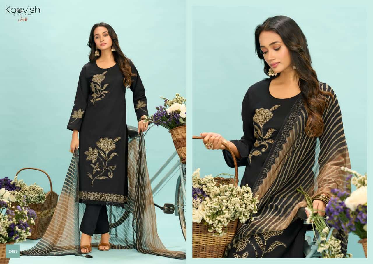Kaavish Fashion Rubiaa Pure Lawn Cotton Pakistani Suit - Amrah Wholesale
