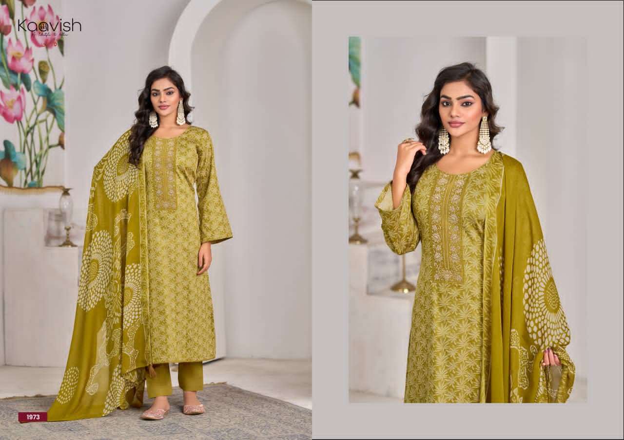 Kaavish Fashion Skyline Pure Jam Silk Dress Material - Amrah Wholesale