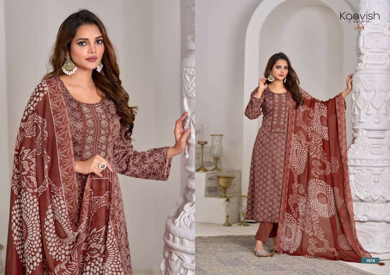 Kaavish Fashion Skyline Pure Jam Silk Dress Material - Amrah Wholesale